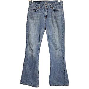 Vintage Lucky Brand Flare Jeans Womens Size 10 / 30 Easy Rider Blue Denim 100% C